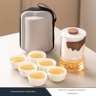 Portable Borosilicate Travel Tea Set - InspiredGrabs.com